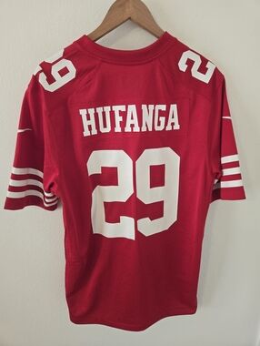 Nike NFL Talanoa Hufangat San Francisco 49ers SF Game Jersey #29 Mens Medium